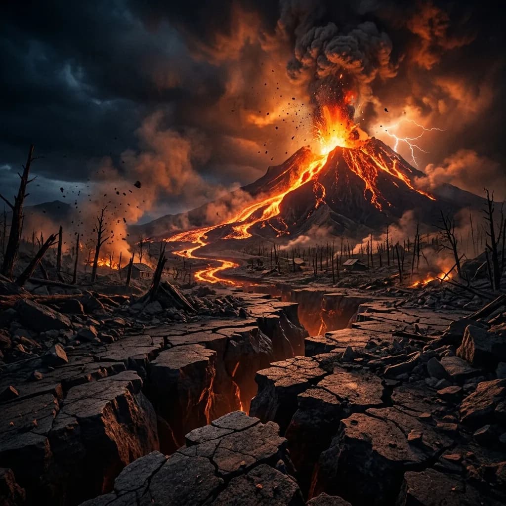 Earthquake, Tsunami & Volcanic Eruption